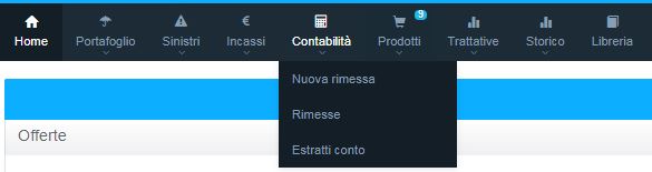 Menù contabilità