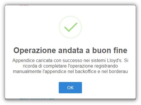 Operazione effettuata