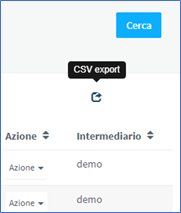CSV export